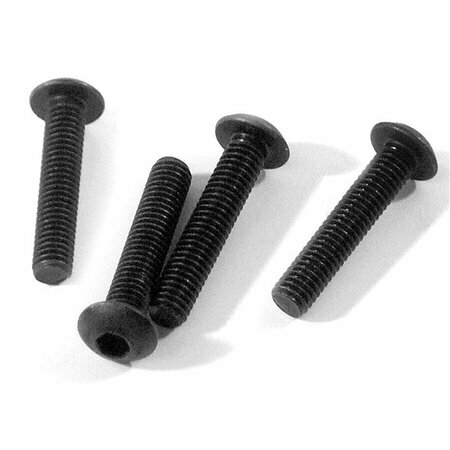 ADORNOS M3 x 15 mm Button Head Screw Hex Socket Spare Parts, Black - 4 Piece AD2984967
